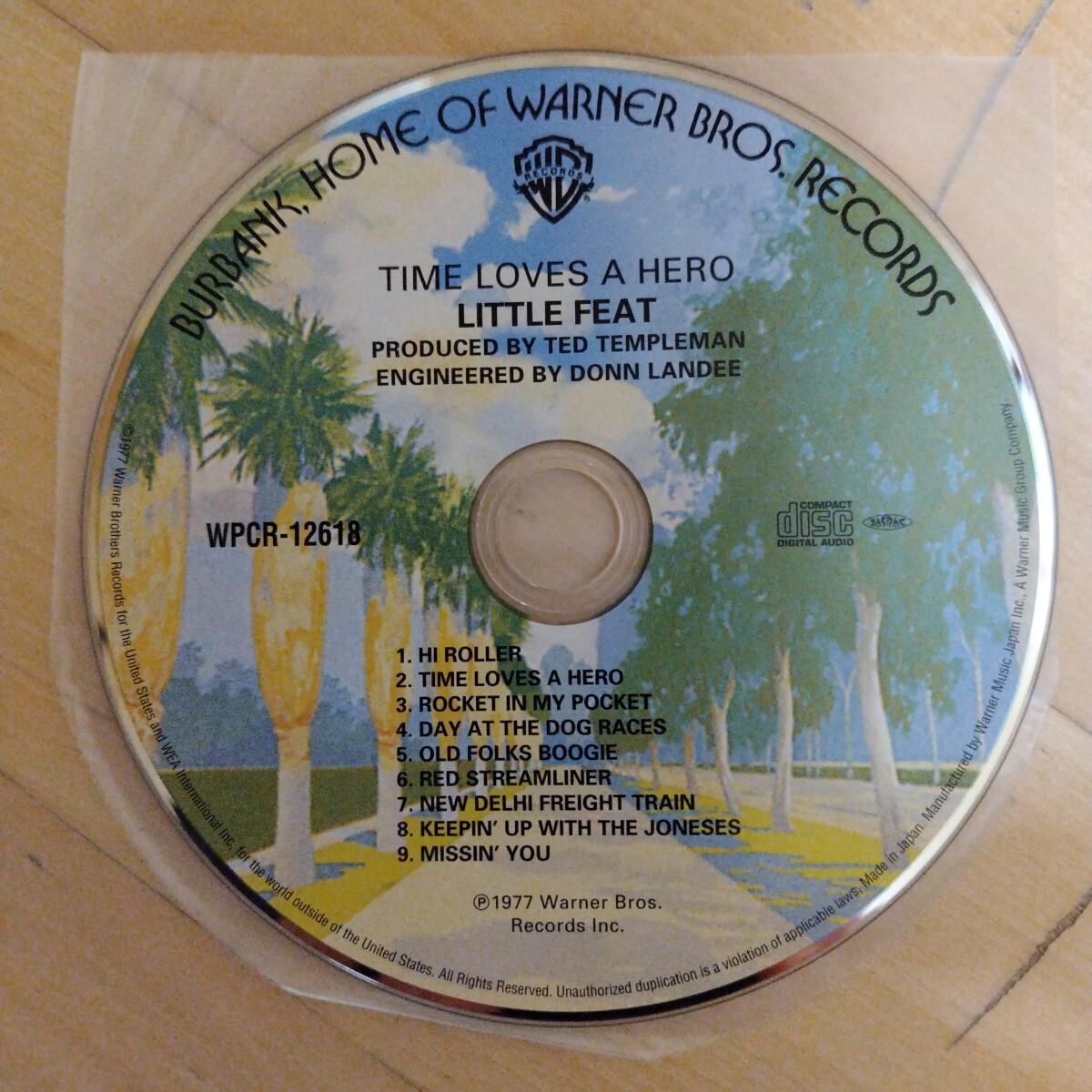 タイム・ラヴズ・ア・ヒーロー / リトル・フィート 紙ジャケCD_画像6