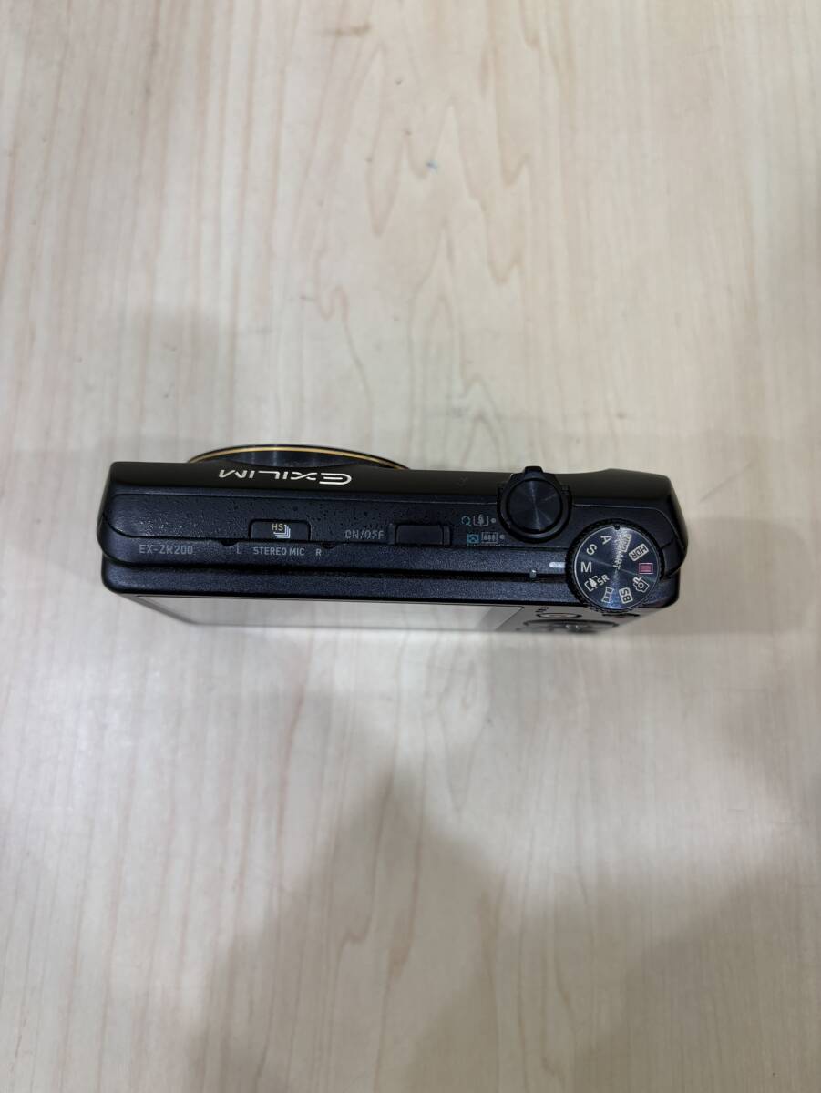 [1 иен старт ]CASIO EXILIM EX-ZR200 черный Casio Exilim цифровая камера аккумулятор / инструкция имеется работа товар 