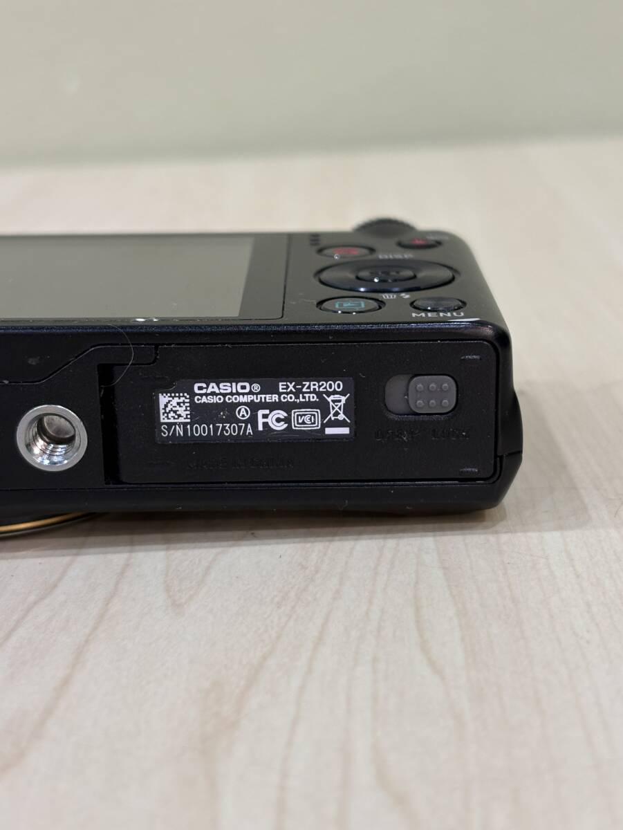 [1 иен старт ]CASIO EXILIM EX-ZR200 черный Casio Exilim цифровая камера аккумулятор / инструкция имеется работа товар 