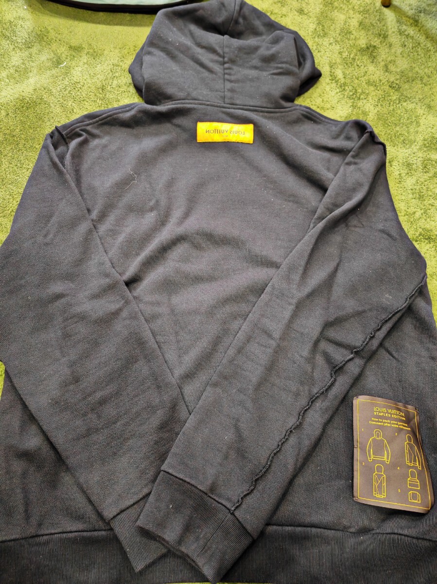 パーカー　ルイ・ヴィトン　 スウェット 黒　インサイドアウト　XL_画像5