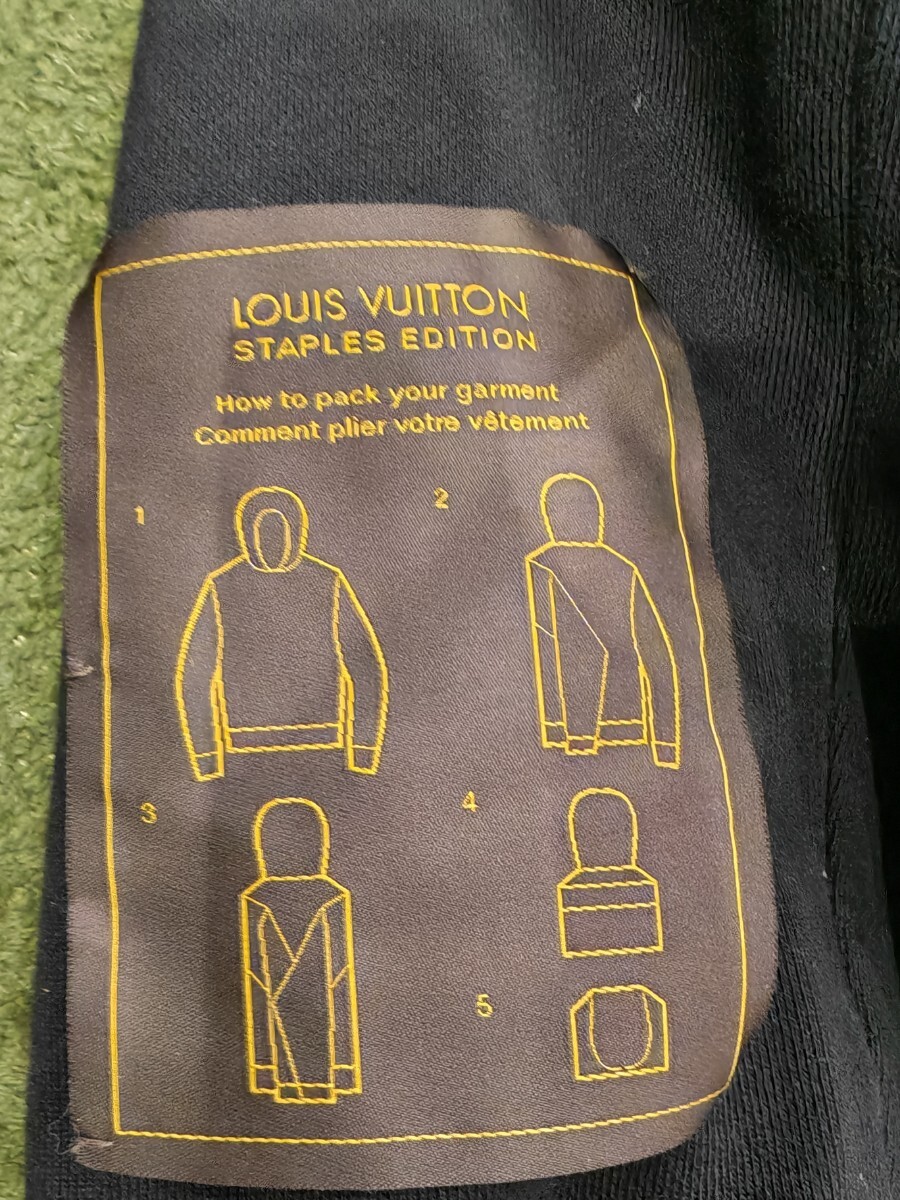 パーカー　ルイ・ヴィトン　 スウェット 黒　インサイドアウト　XL_画像7