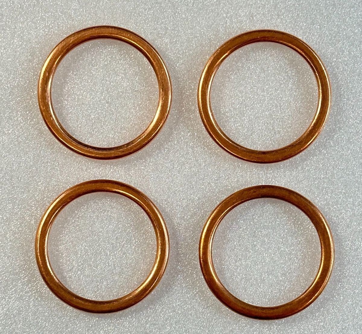マフラーガスケット 銅 強化仕様 4枚 丸型 Z400FX ゼファー400 400χ エキゾースト GPZ400F ワッシャー ゼファー750 Z400GP U1322_画像6