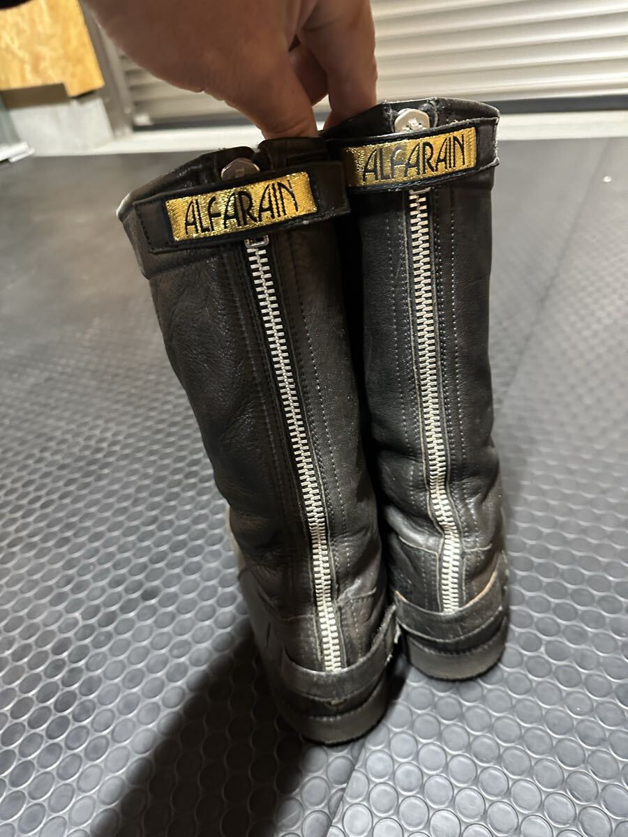 本革 当時物 カフェレーサー レーシングブーツ 走り屋ブーツ 特攻ブーツ ライディングブーツ 旧車會 NANKAI ブーツ_画像2