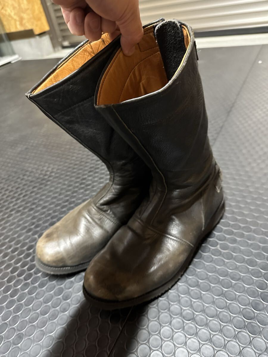 本革 当時物 カフェレーサー レーシングブーツ 走り屋ブーツ 特攻ブーツ ライディングブーツ 旧車會 NANKAI ブーツ_画像3