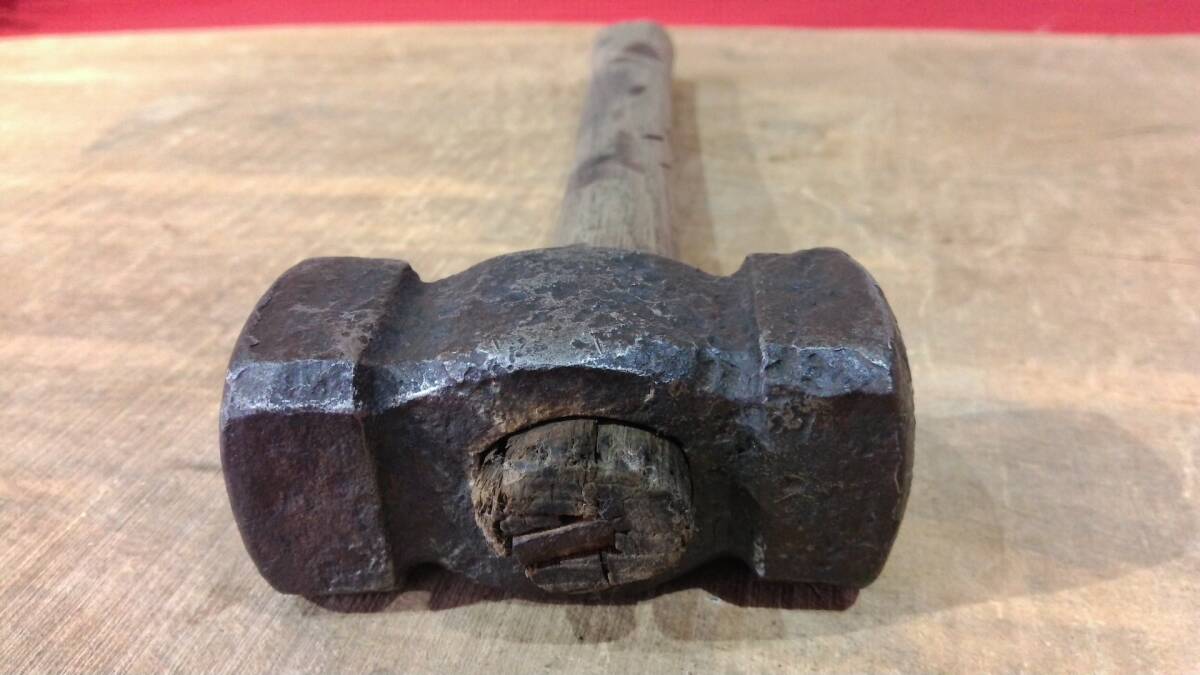 【古物屋】会津野鍛冶道具　金槌　鍛冶屋専門道具　鉄の鍛え用　野鍛冶道具資料　カスタムナイフ作り　(434)_画像9