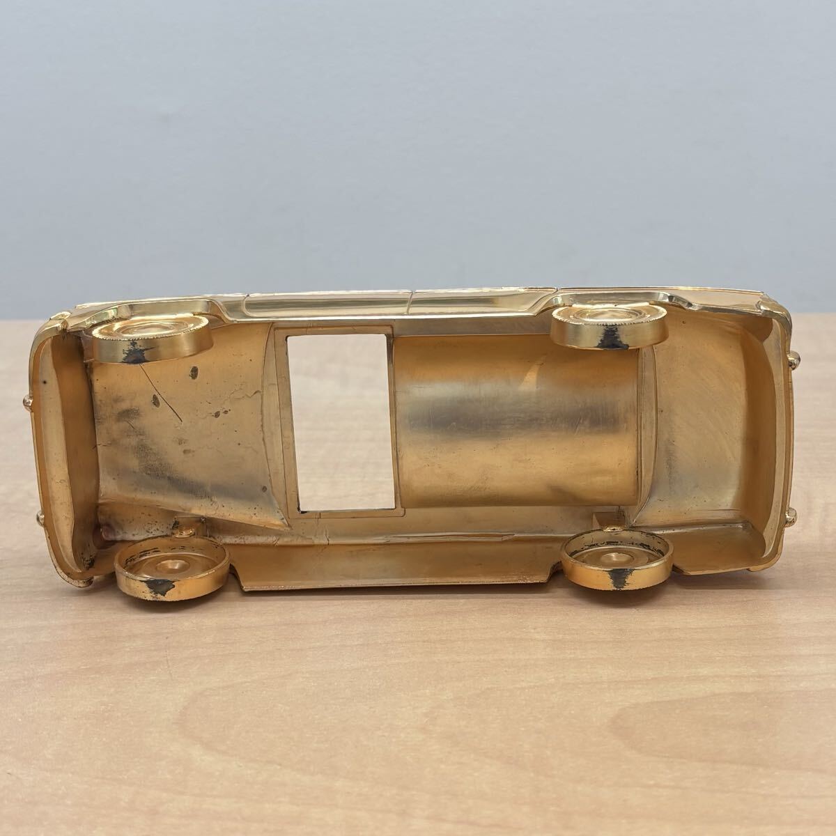 ◆トヨタ クラウン デラックス◆シガレットケース／煙草入れ／灰皿／トヨペット／クラウンDX／ゴールド色　◎箱あり_画像8