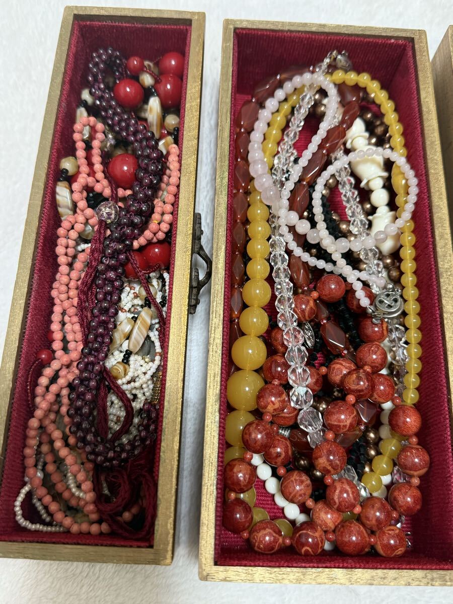 アクセサリーまとめ①色石 パール ネックレス_画像2