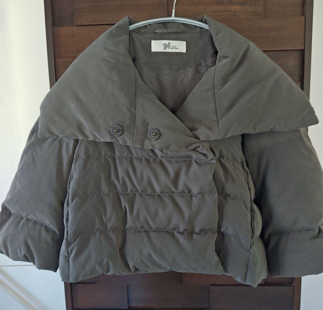 ISSEY MIYAKE ショートダウンジャケット ケープ ポンチョ イッセイミヤケ_画像5