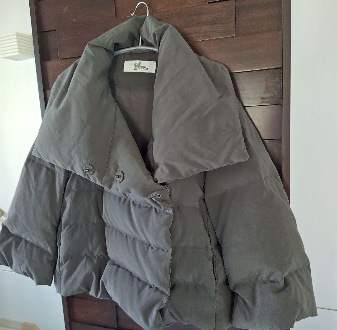 ISSEY MIYAKE ショートダウンジャケット ケープ ポンチョ イッセイミヤケ_画像4