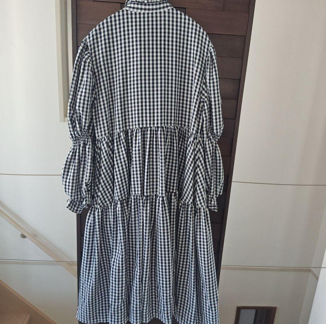CANDY STRIPPER ギンガムチェックボウタイワンピース キャンディーストリッパー 黒_画像5