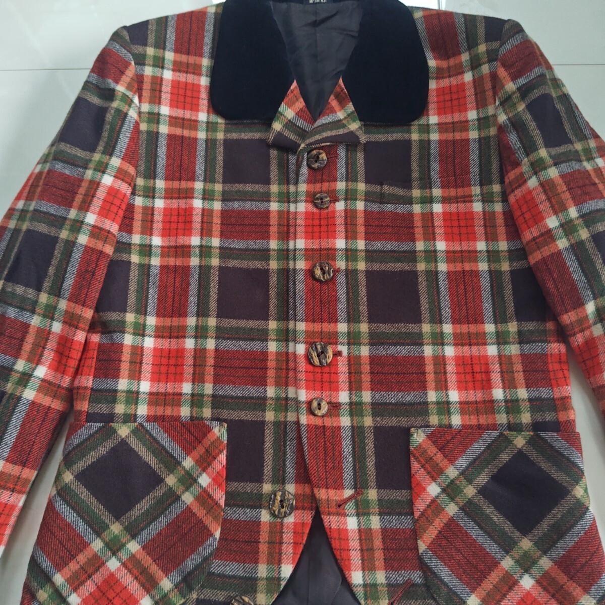 Mr Shinji カジュアルスーツ タータンチェックセットアップ_画像3