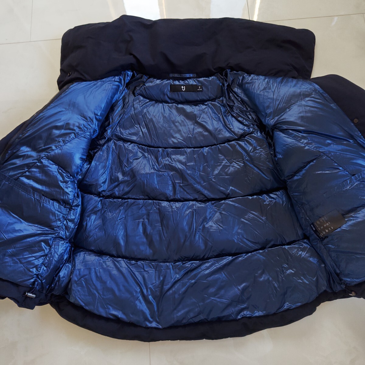 UNIQLO +J ジルサンダー ハイブリッドダウン ネイビー_画像4