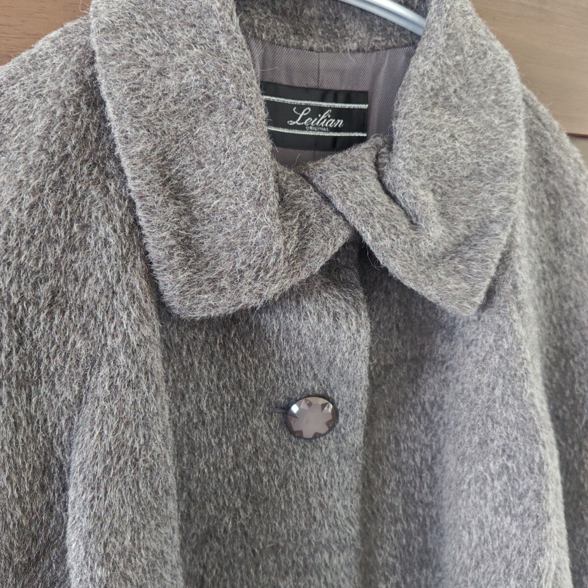 【美品】Leilian レリアン アルパカシャギーショート ポンチョ_画像10