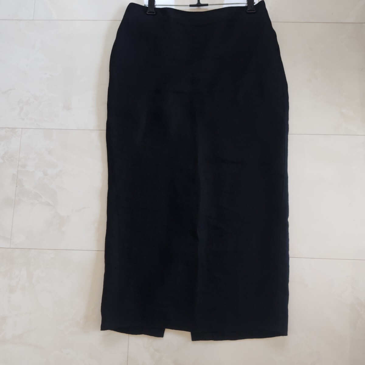 Deuxieme Classe リネンスカート ロング スカート ドゥーズィエムクラス 黒_画像5