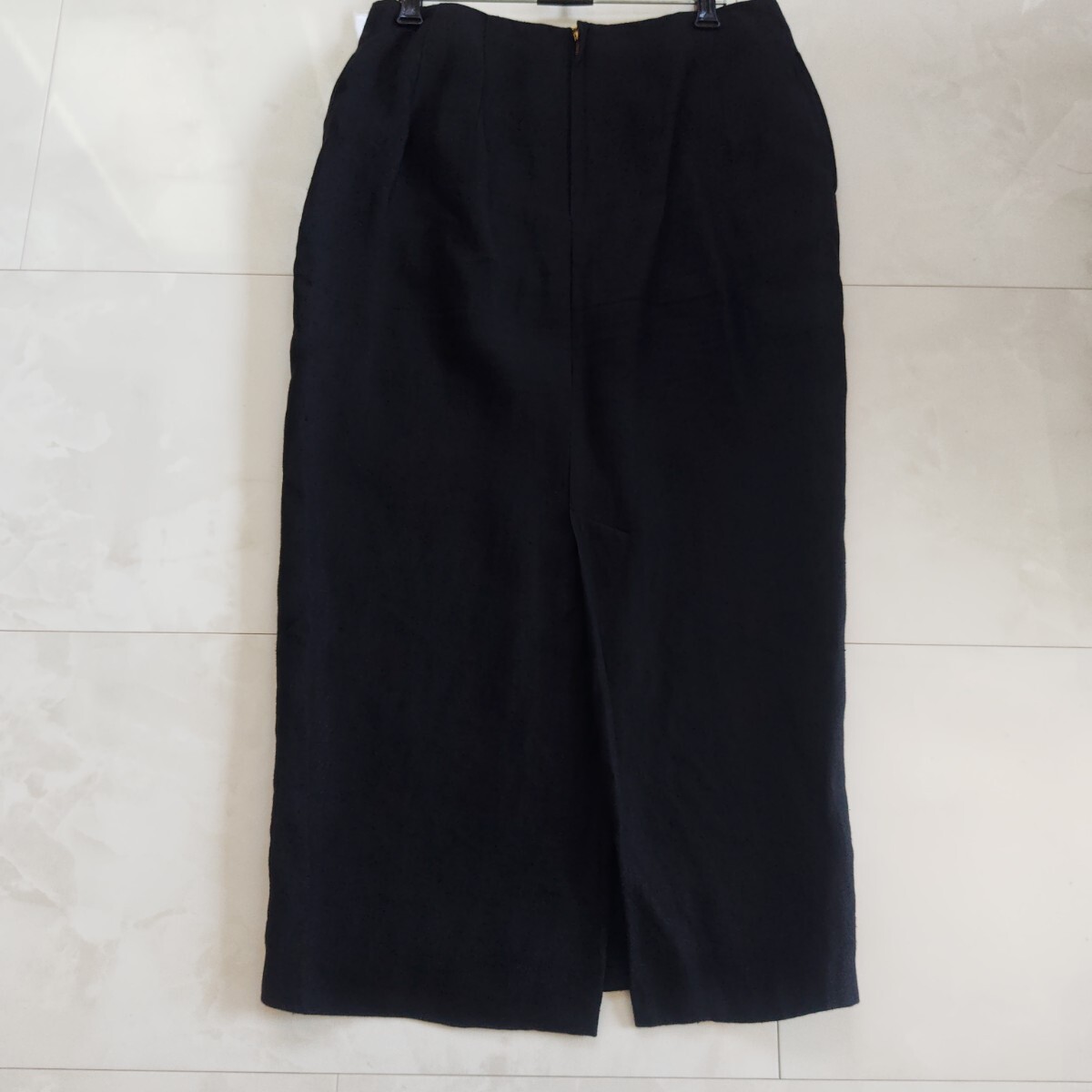 Deuxieme Classe リネンスカート ロング スカート ドゥーズィエムクラス 黒_画像7