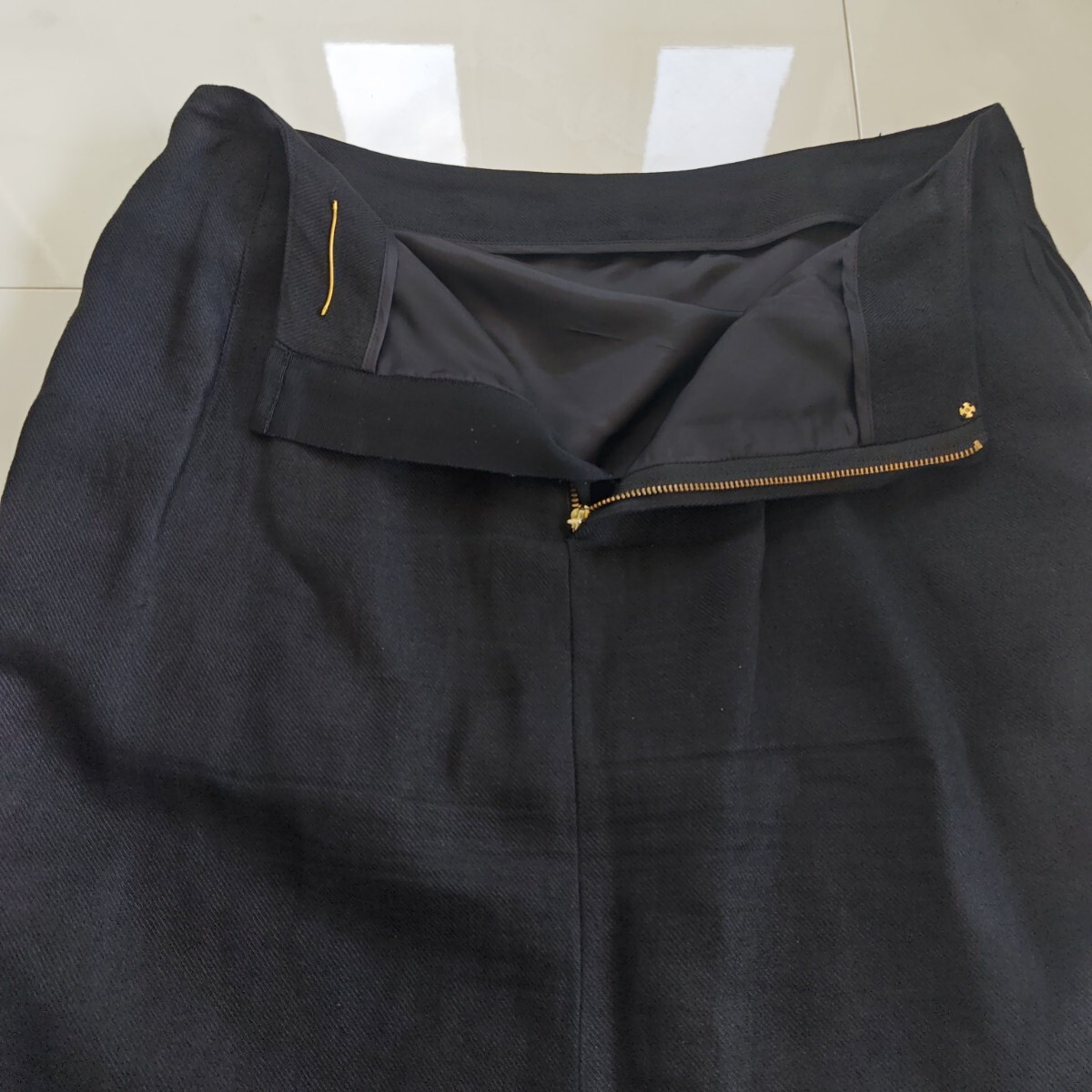 Deuxieme Classe リネンスカート ロング スカート ドゥーズィエムクラス 黒_画像8