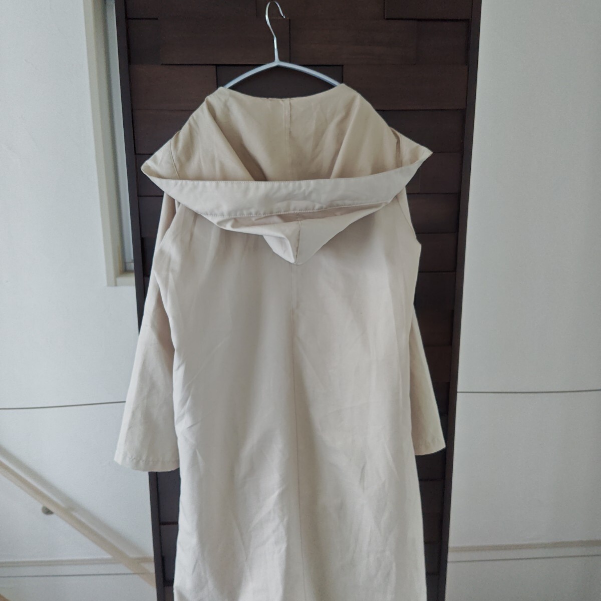 Sybilla シビラ 撥水加工 フーディーコート レインコート_画像3