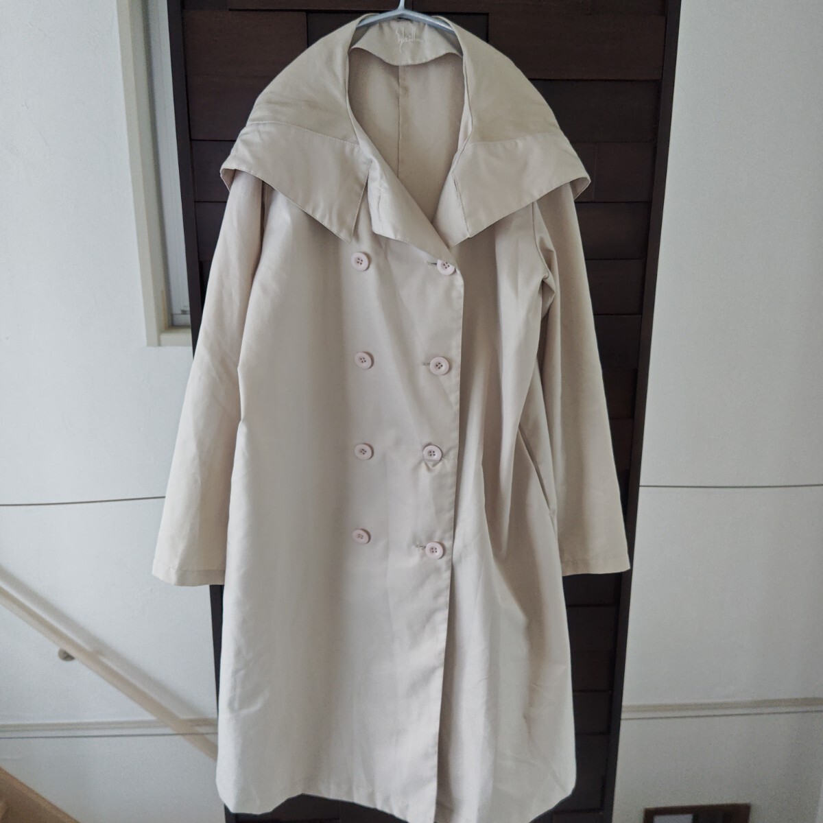 Sybilla シビラ 撥水加工 フーディーコート レインコート_画像5