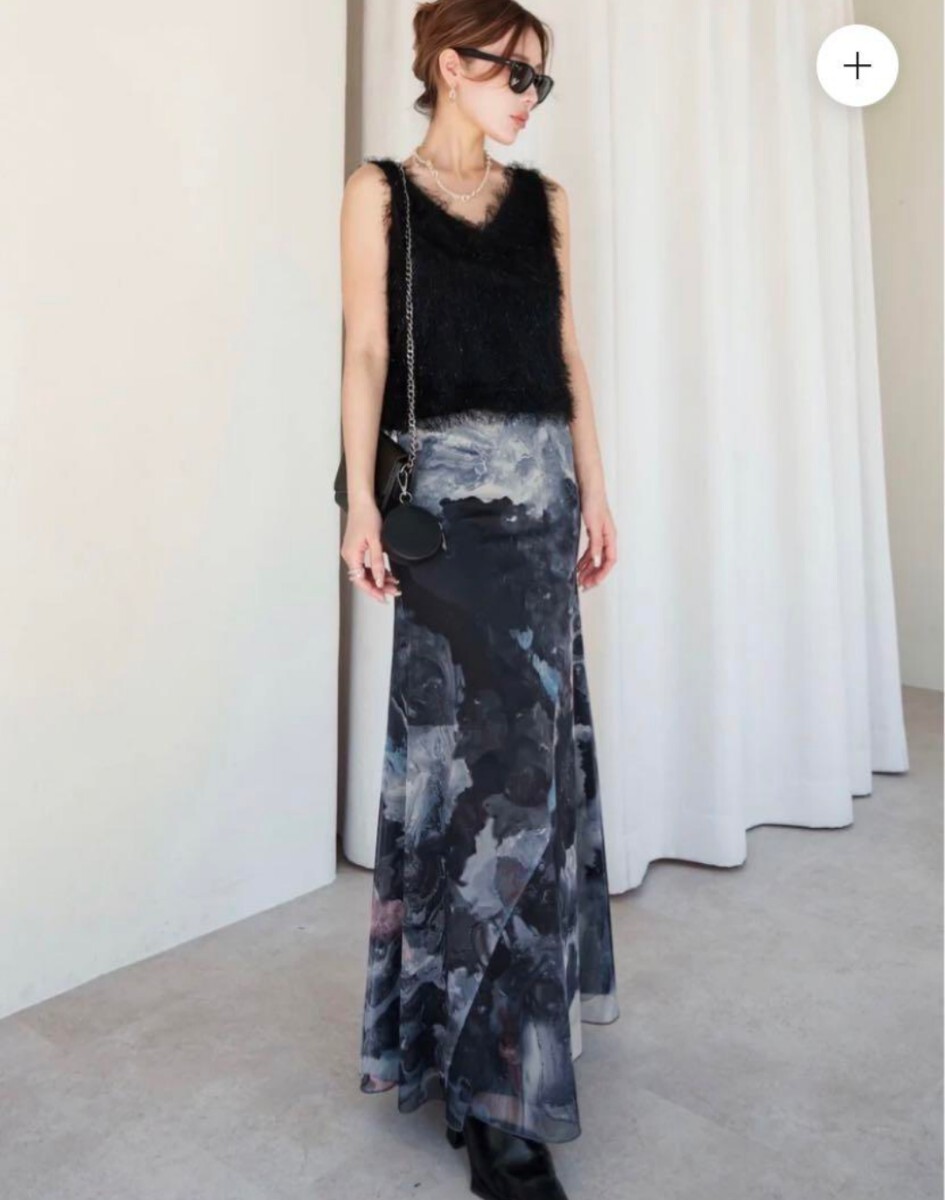 Glam Lips シアーマーメイドマキシスカート グラムリップス_画像3