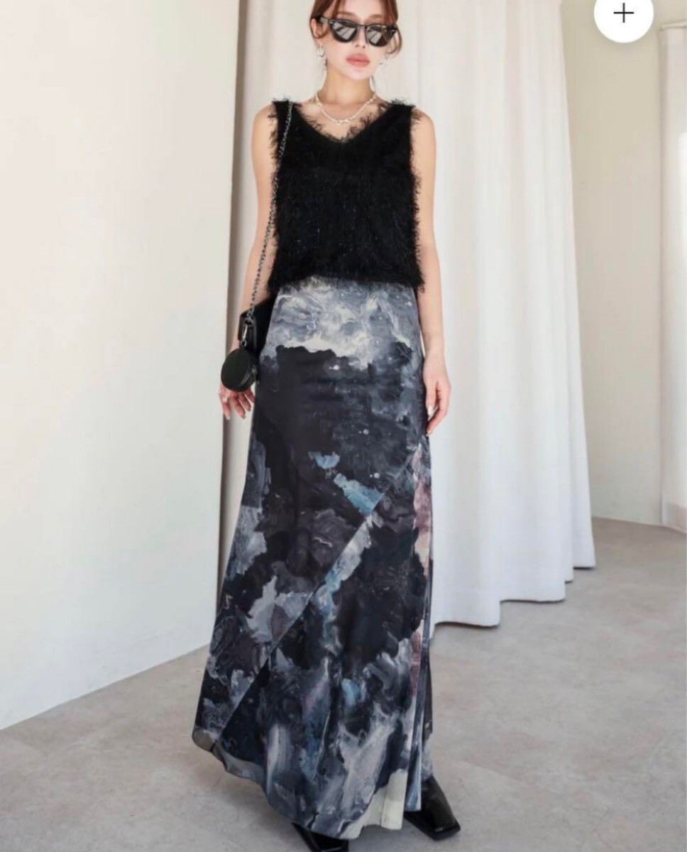 Glam Lips シアーマーメイドマキシスカート グラムリップス_画像2