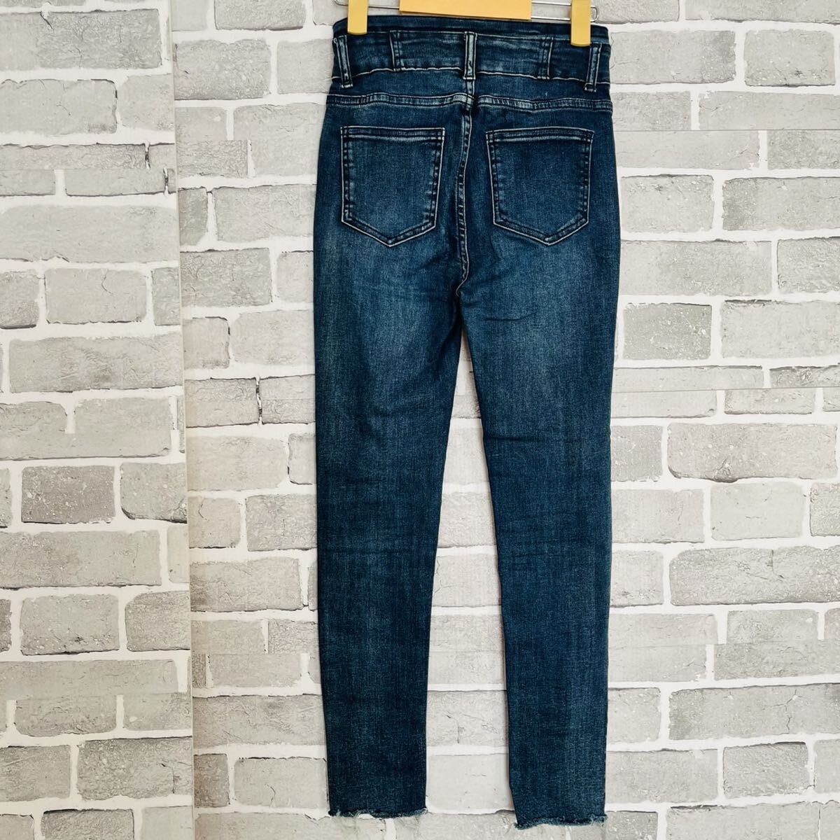 【LIP SERVICE】 リップサービス ハイウエスト スキニー デニムパンツ sizeXS 079 スキニー ストレッチ_画像4