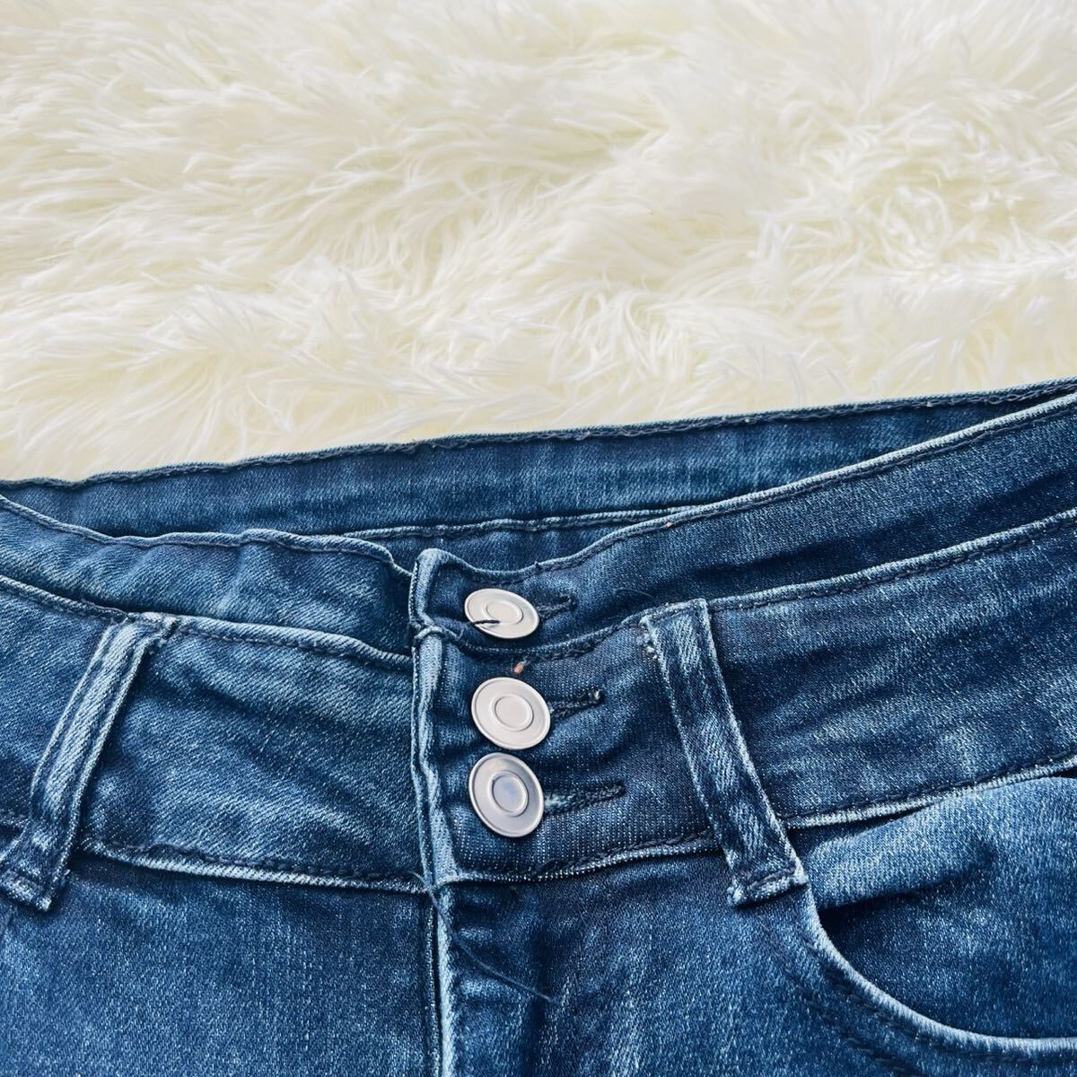 【LIP SERVICE】 リップサービス ハイウエスト スキニー デニムパンツ sizeXS 079 スキニー ストレッチ_画像5