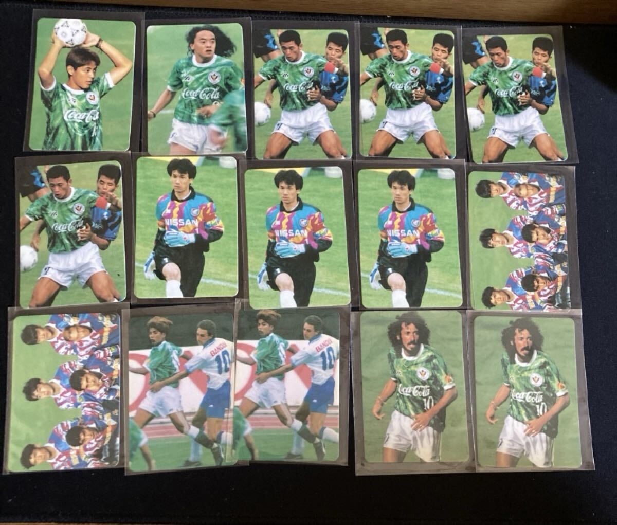 Pカード　Jリーグ　ヴェルディ川崎　ラモス　横浜マリノス　ディアス　42枚セット_画像2