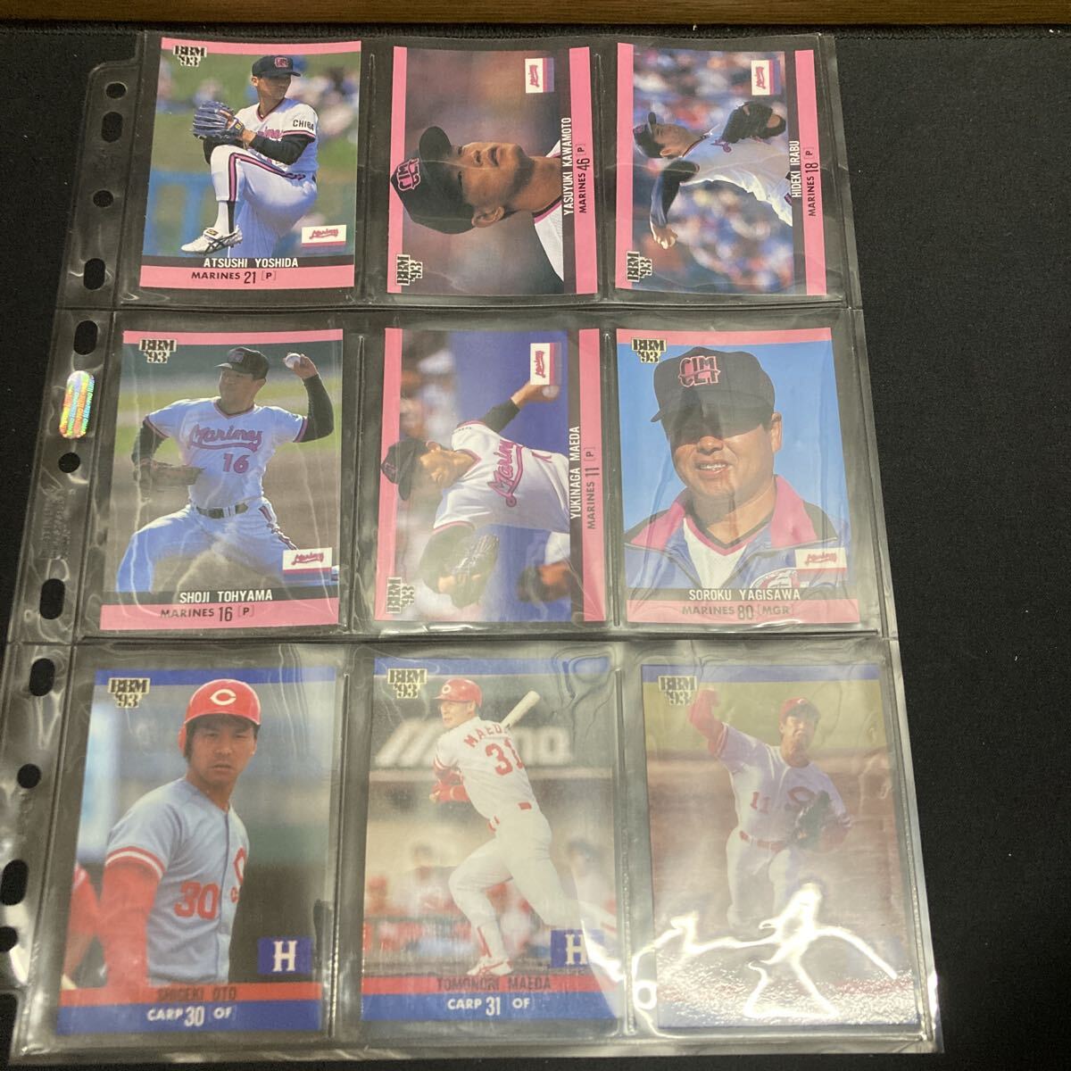 BBM 1993 レギュラーカード　千葉ロッテマリーンズ　　広島東洋カープ　31枚セット_画像3