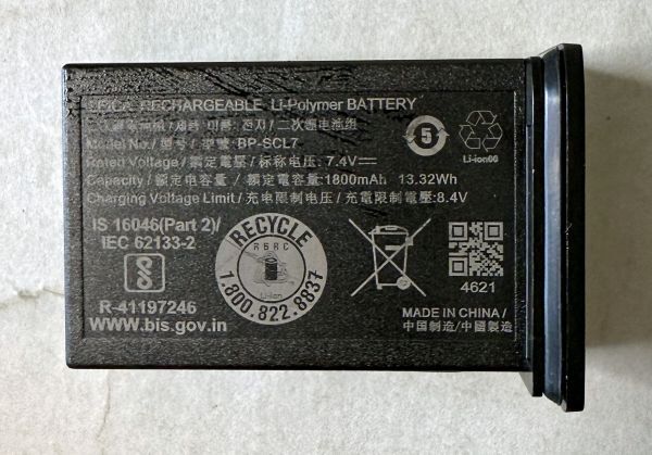 Leica M１１ 用　純正バッテリー　BP-SCL7 ライカ_画像1