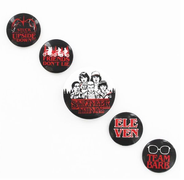 ストレンジャーシングス 缶バッジ5個パック ネットフリックス オフィシャル製品 ★STRANGER THINGS_画像2