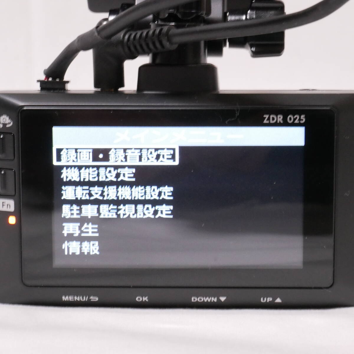 ◆COMTEC コムテック 前後2カメラ ZDR025 ドライブレコーダー FW Ver 103 マイクロSD32GB◆_画像7