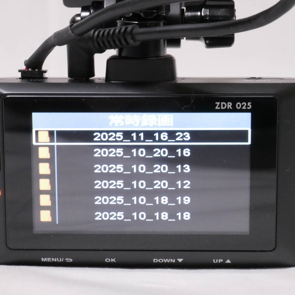 ◆COMTEC コムテック 前後2カメラ ZDR025 ドライブレコーダー FW Ver 103 マイクロSD32GB◆_画像9