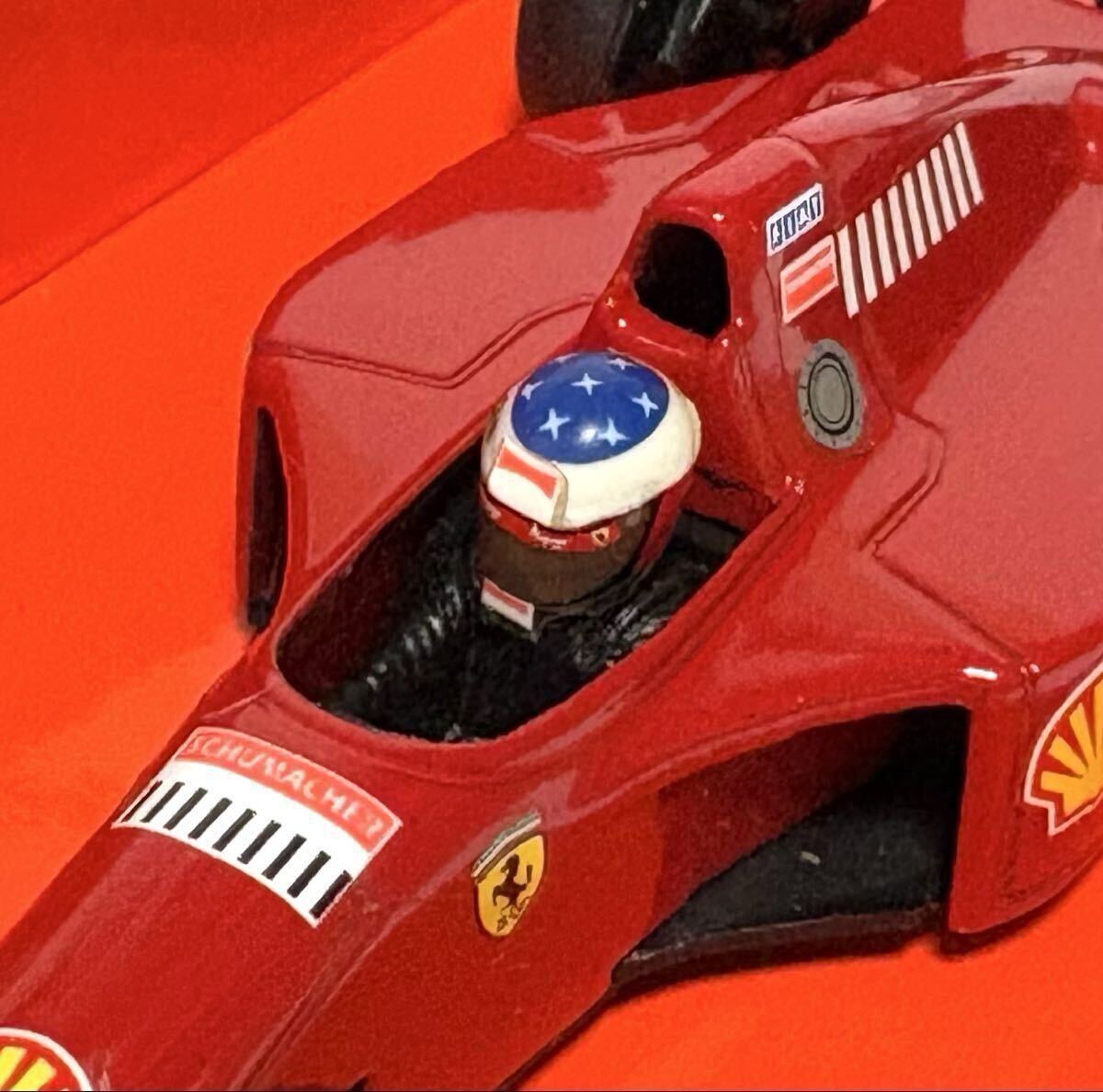 ミニチャンプス junior 1/43 フェラーリ 412T2 No.1 M.シューマッハ フェラーリ移籍記念発表バージョン_画像8