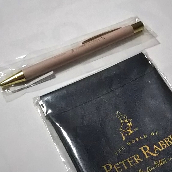 値下げ＊保管品＊PETER RABBIT/ピーターラビット 公式オンラインショップグッズ ボールペン 非売品 オリジナル ばね口ポーチ 送料￥180- _画像2