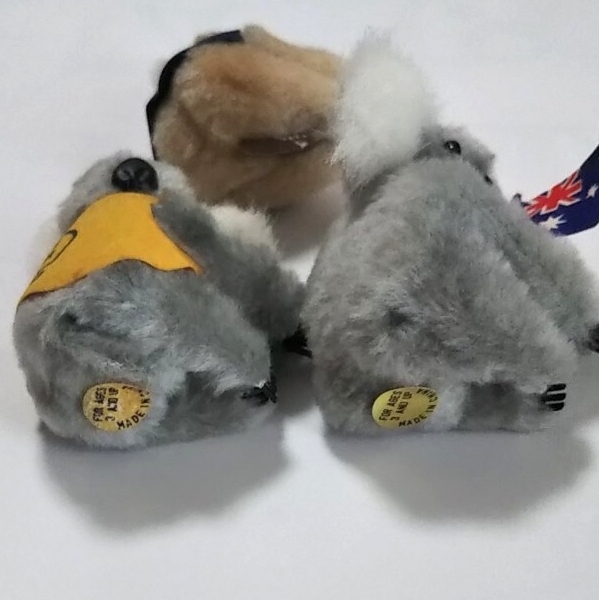 ＊保管品＊Australia/オーストラリア お土産 コアラクリップ カンガルー 玉袋 送料￥440- 国旗 ブーメラン お守り 金運アップ 本革_画像6