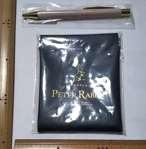 値下げ＊保管品＊PETER RABBIT/ピーターラビット 公式オンラインショップグッズ ボールペン 非売品 オリジナル ばね口ポーチ 送料￥180- _画像8