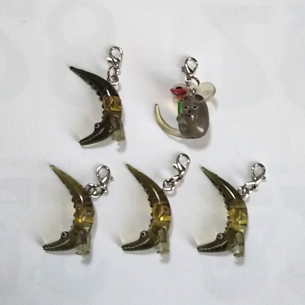 ＊美品＊レオ・レオニズ フレンズ めじるしアクセサリー 4ヶ +おまけ 送料￥180- BANDAI ガシャポン フレデリック カメレオン コーネリアス_画像2