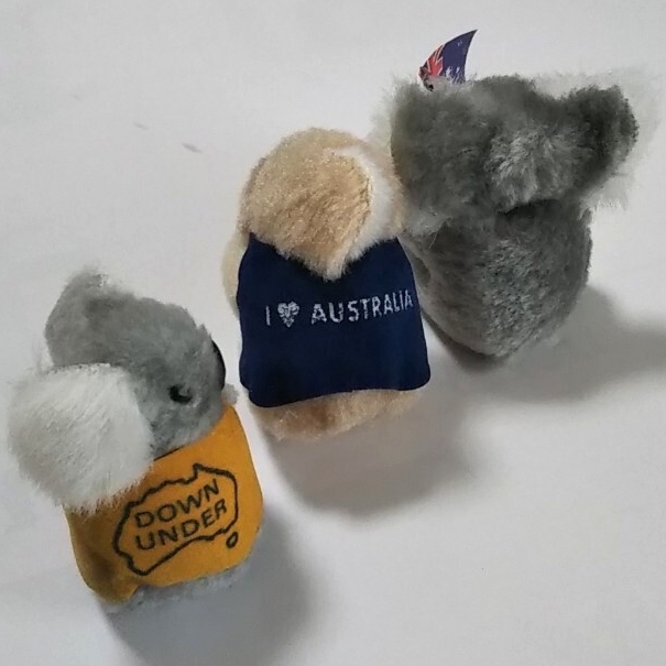 ＊保管品＊Australia/オーストラリア お土産 コアラクリップ カンガルー 玉袋 送料￥440- 国旗 ブーメラン お守り 金運アップ 本革_画像5