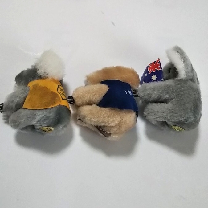 ＊保管品＊Australia/オーストラリア お土産 コアラクリップ カンガルー 玉袋 送料￥440- 国旗 ブーメラン お守り 金運アップ 本革_画像4