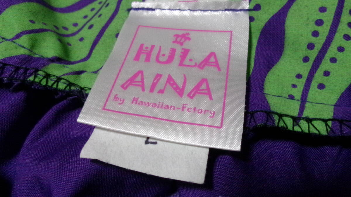 155【ハワイ】Lサイズ※HULA/AINA※紫色※美品※トップス：＊：＊_画像5