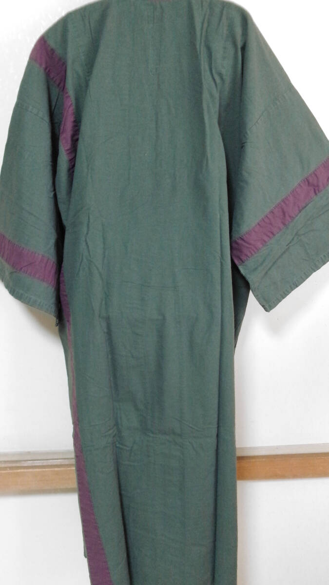 157【多用に】温泉の浴衣※メンズ※3Lサイズ※ツートーン※緑色※リメイクや小物作りに※ゆかた。:*_画像4