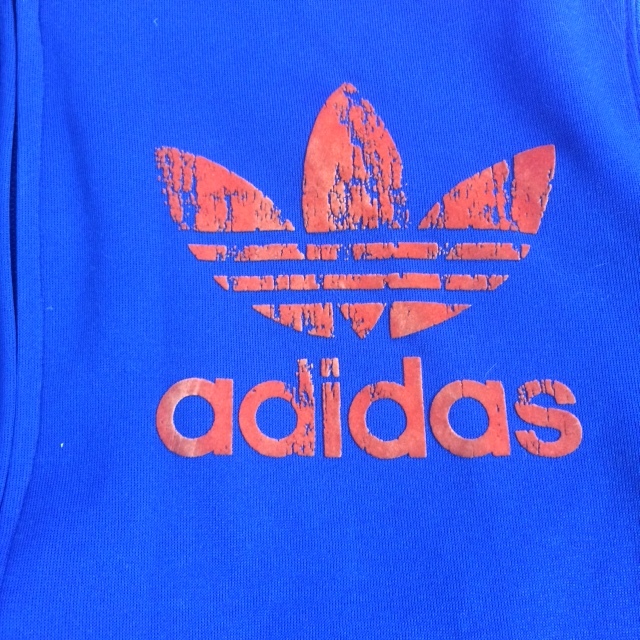 Adidas (アディダス) ジャージ 上 サイズM 青 送料無料_画像3
