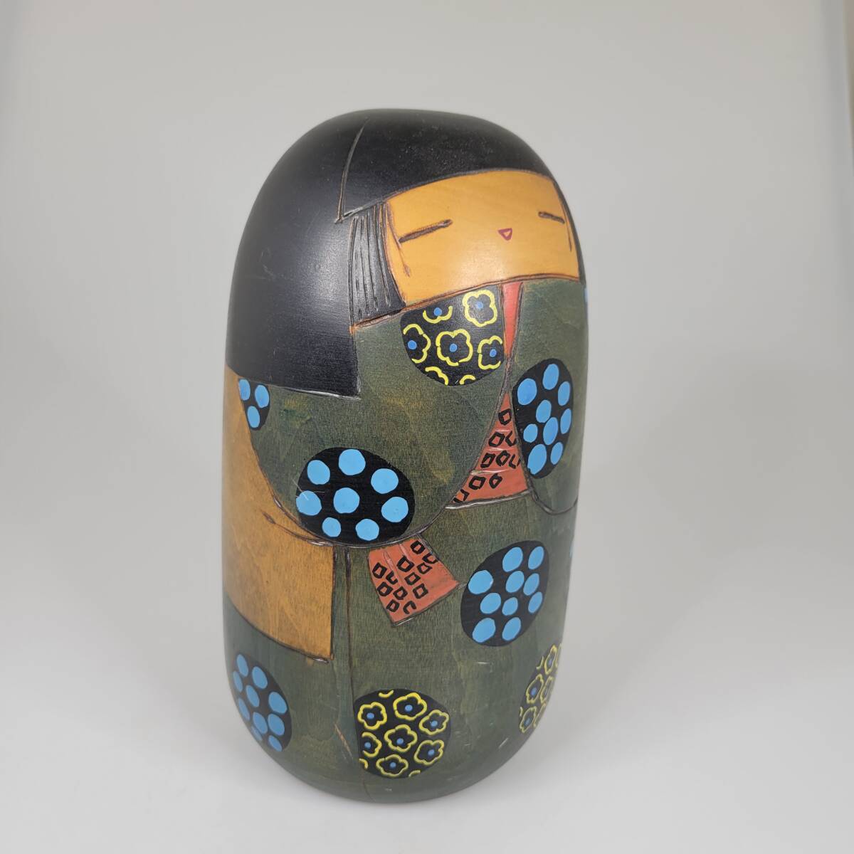  старый kokeshi 2 body совместно яйцо Saburou ... произведение retro .... девочка daruma традиция прикладное искусство японская кукла украшение 