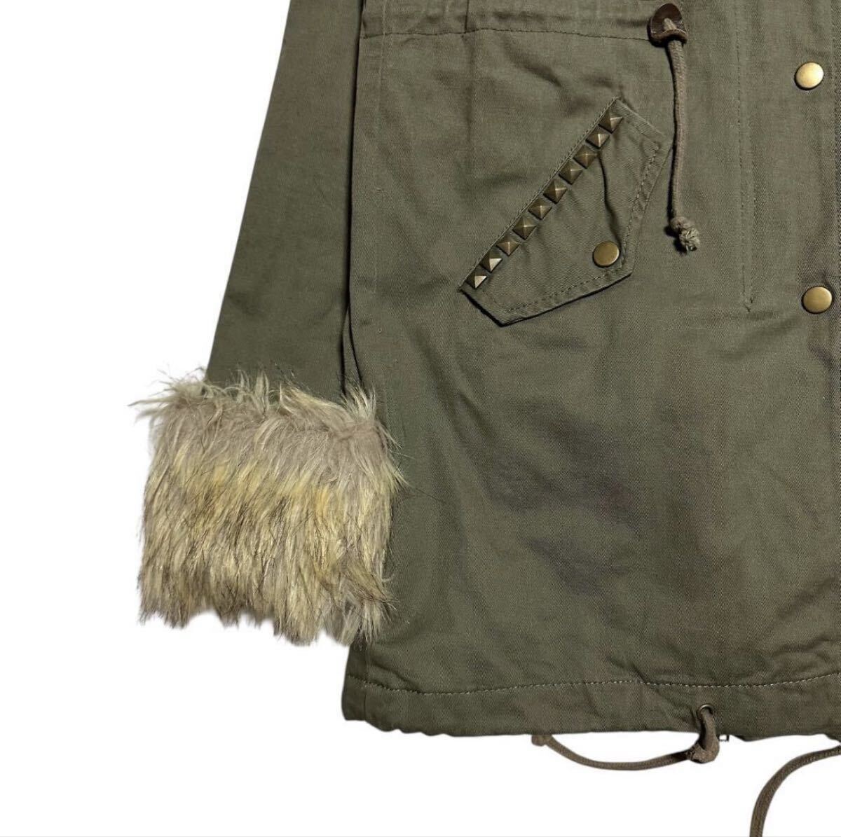 Japanese Label Y2K skull fur jacket 14th addiction share spirit ifsixwasnine tornado mart lgb goa kmrii obelisk archive gunda roen_画像7