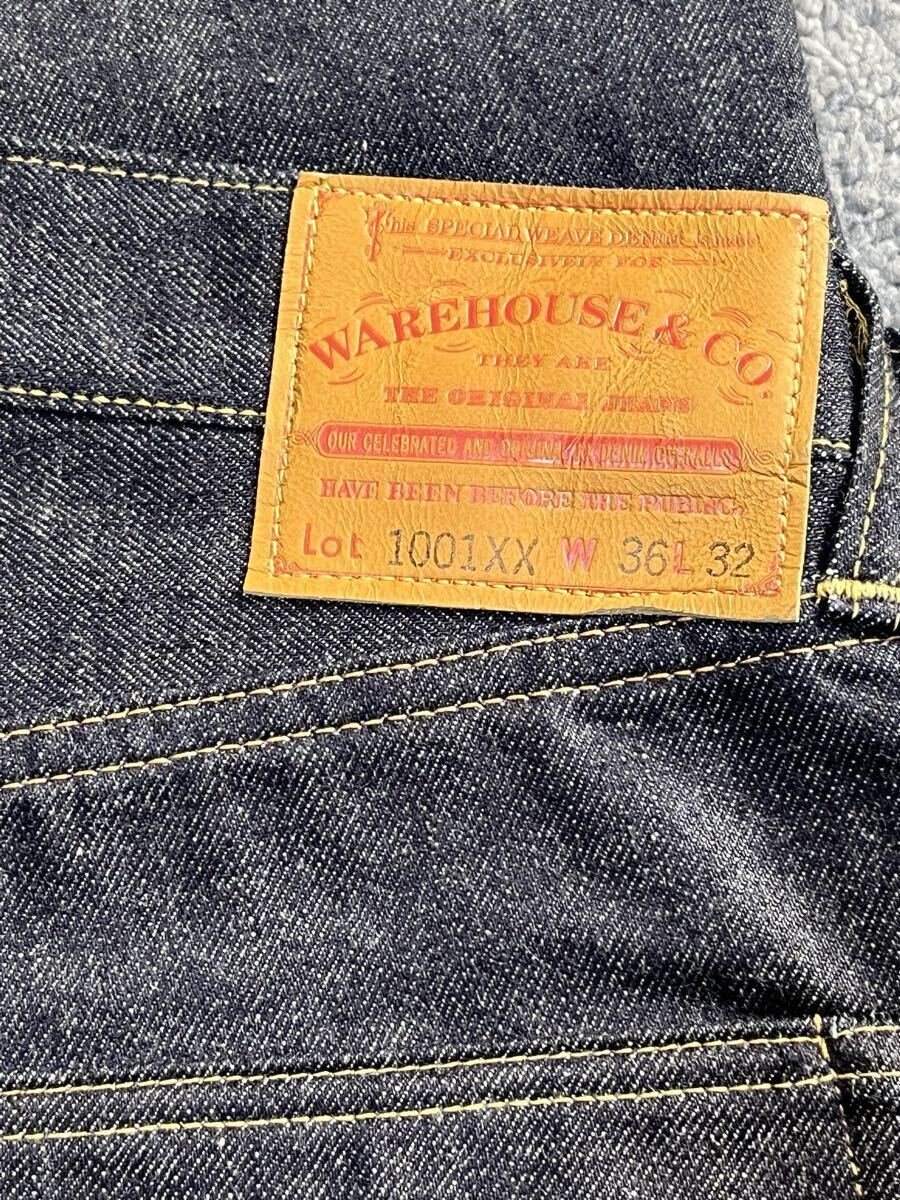新品未使用！ウエアハウス WAREHOUSE & CO.Lot 1001XX リジット　w36_画像9