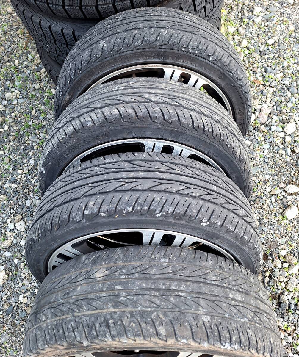 15インチ【タイヤ付き】アルミホイールセット、165/45R15☆ハンコックタイヤ、ワゴンR、ラパン、タント、NBOX、ムーヴカスタム_画像6