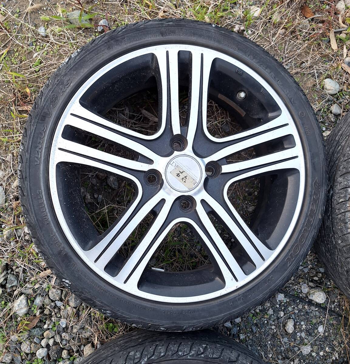 15インチ【タイヤ付き】アルミホイールセット、165/45R15☆ハンコックタイヤ、ワゴンR、ラパン、タント、NBOX、ムーヴカスタム_画像3