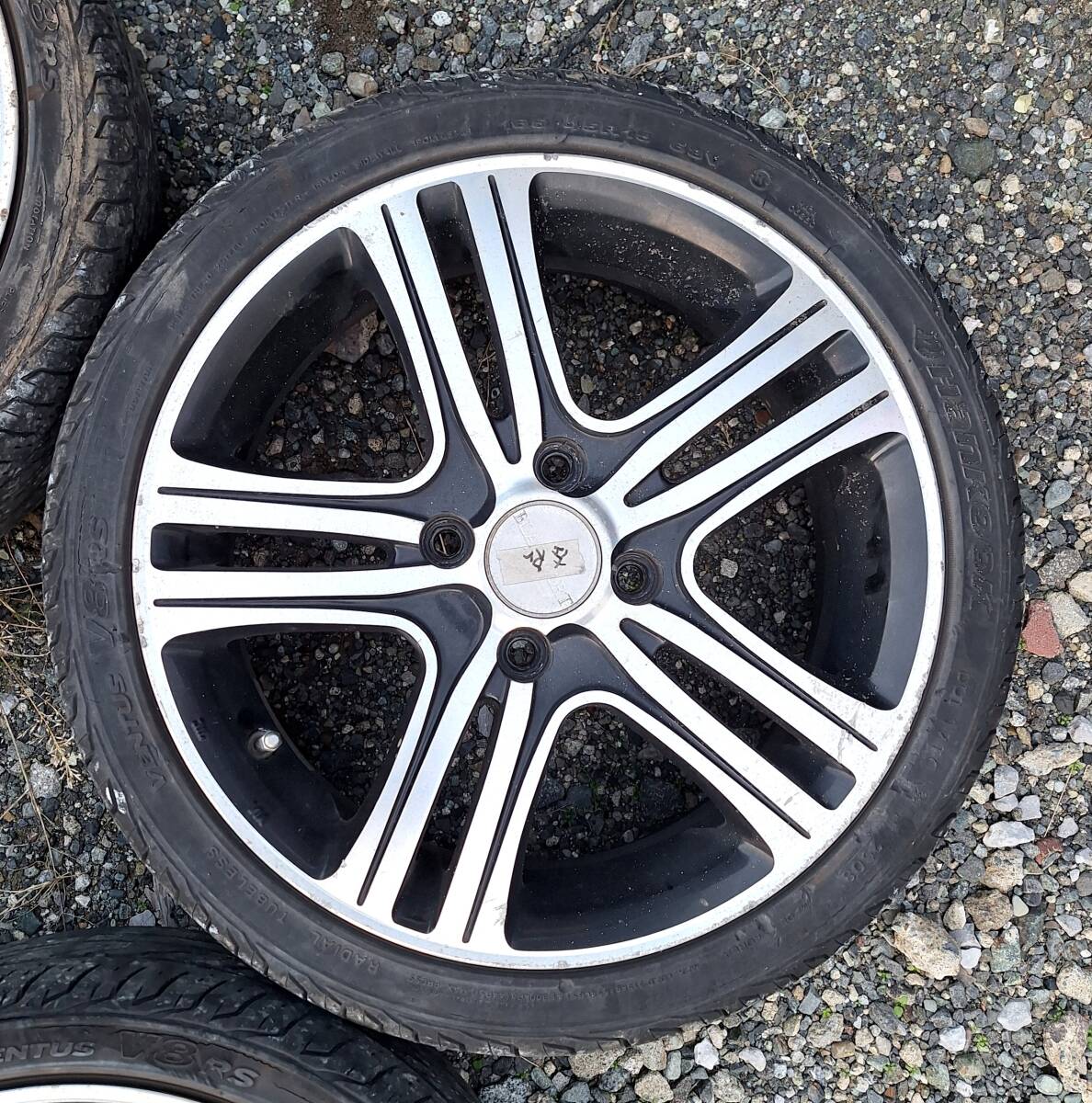 15インチ【タイヤ付き】アルミホイールセット、165/45R15☆ハンコックタイヤ、ワゴンR、ラパン、タント、NBOX、ムーヴカスタム_画像5