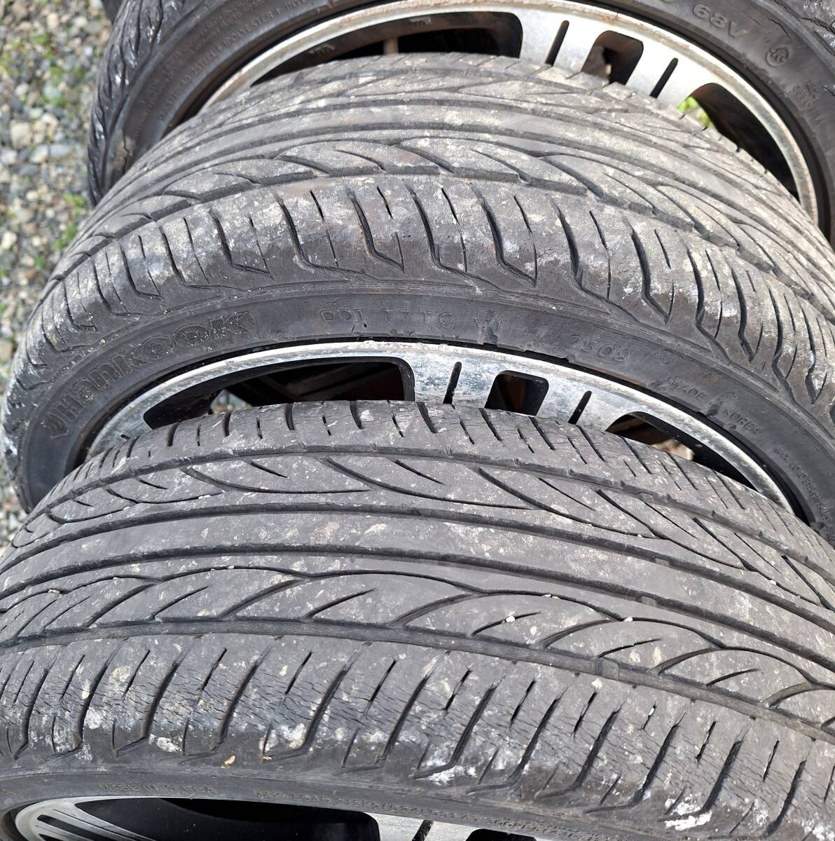 15インチ【タイヤ付き】アルミホイールセット、165/45R15☆ハンコックタイヤ、ワゴンR、ラパン、タント、NBOX、ムーヴカスタム_画像7