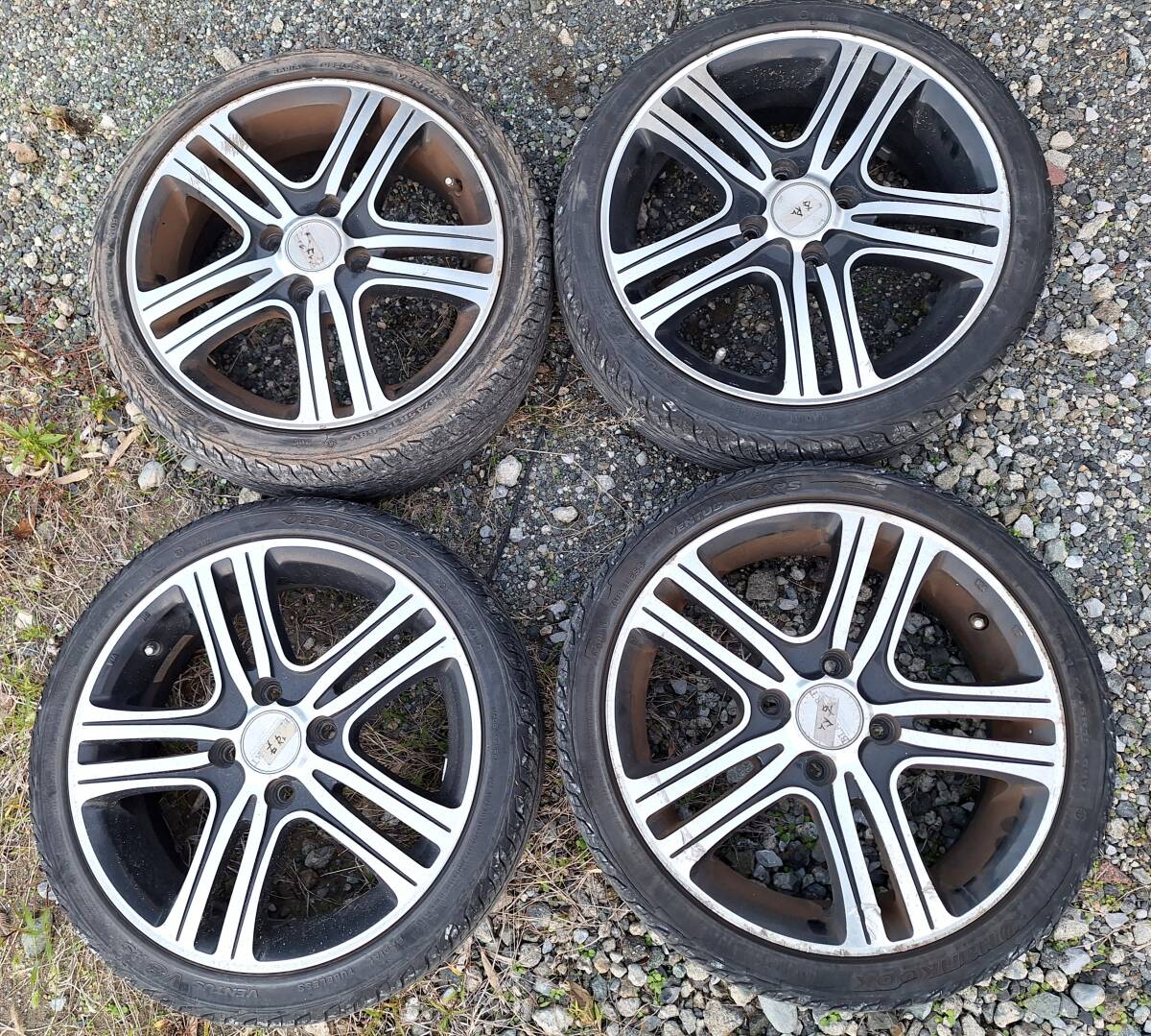 15インチ【タイヤ付き】アルミホイールセット、165/45R15☆ハンコックタイヤ、ワゴンR、ラパン、タント、NBOX、ムーヴカスタム_画像1